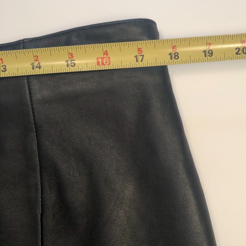 Vintage 111 STATE Black Leather Short Skirt - Picture 11 of 12
